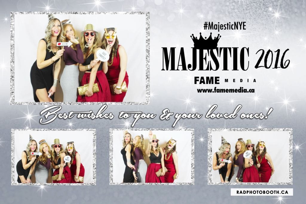 Majestic NYE 2016 Fairmont Royal York Photo Booth