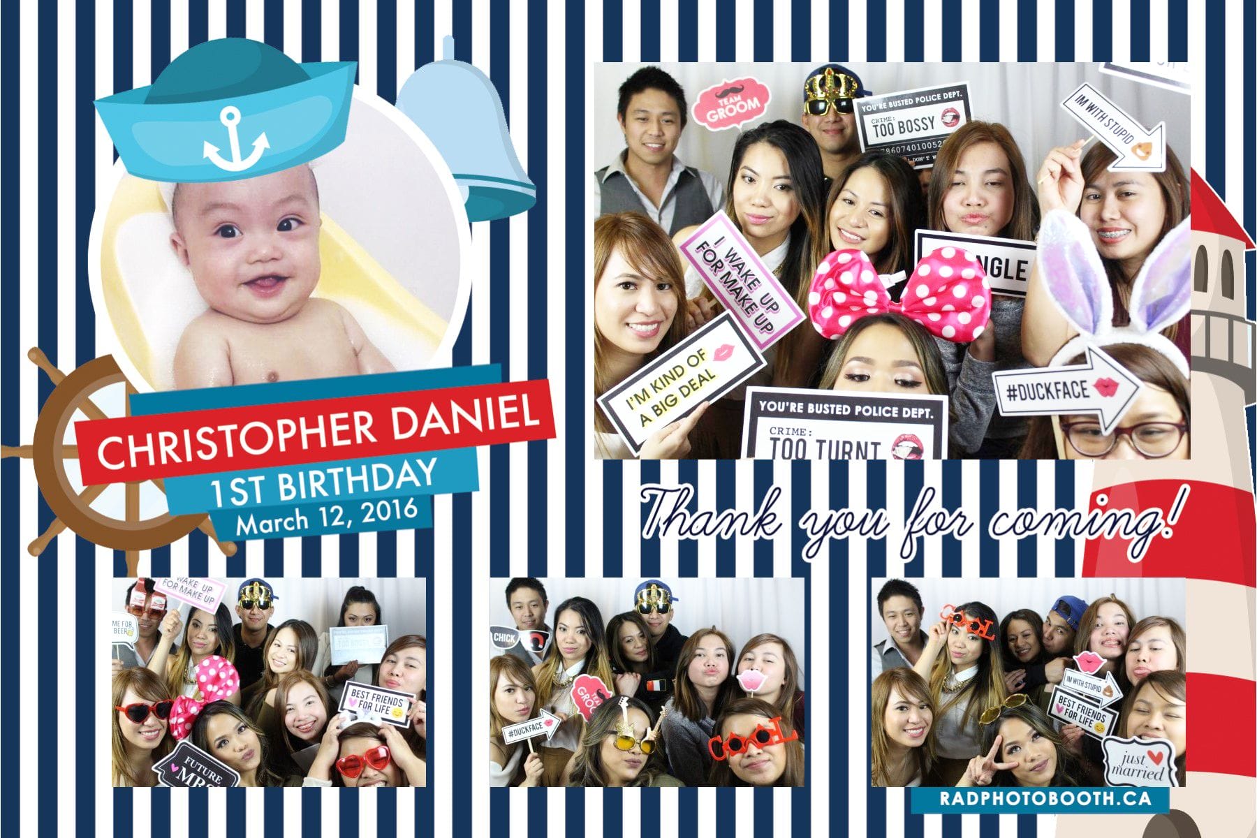 First Birthday Photobooth Toronto