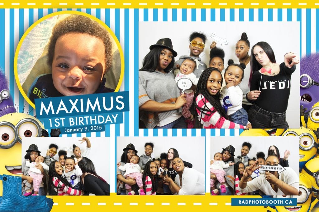 First Birthday Party Toronto Photo Booth