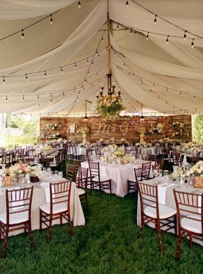 Rustic Backyard Wedding Decoration Ideas