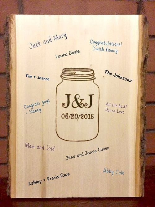 Rustic Wedding Guest Book