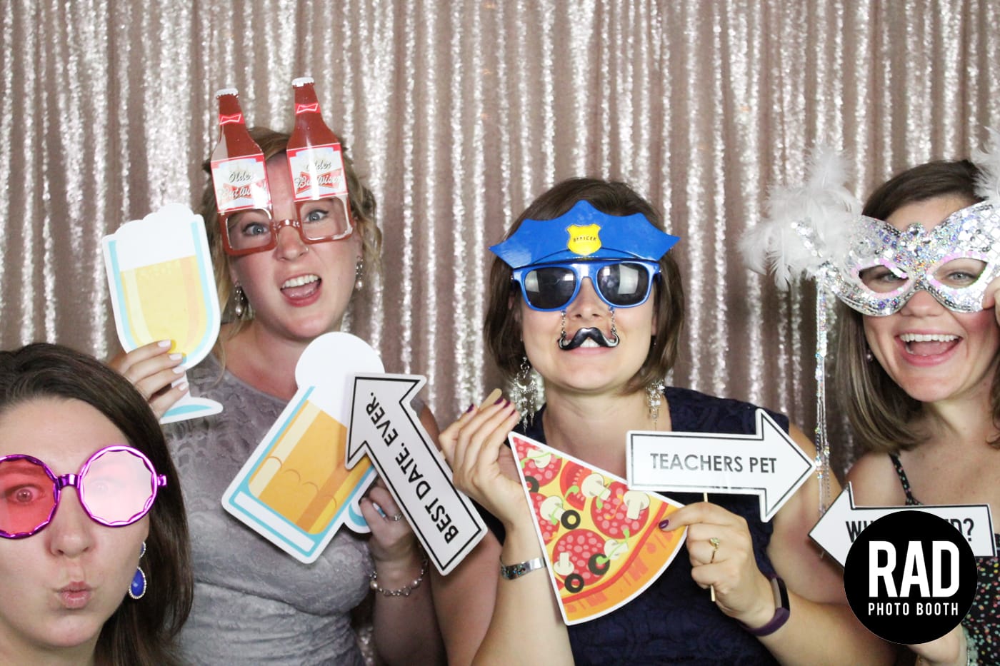 Champagne Backdrop Photo Booth